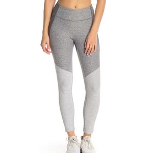 Outdoor voices tri tone colorblock leggings